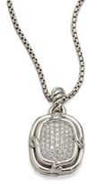 Thumbnail for your product : David Yurman Pave Diamond & Sterling Silver Large Enhancer