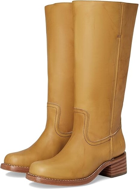 Frye Campus 14L Wide Calf Women's Boots Banana : 9.5 B - Medium, Leather