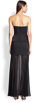 Thumbnail for your product : BCBGMAXAZRIA Caitlyn Strapless Peplum Gown