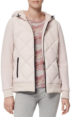 marc new york mixed media puffer coat