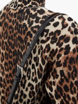 Thumbnail for your product : Ganni Leopard-print Merino Wool-blend Sweater - Animal