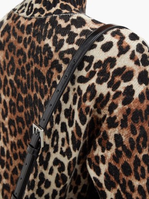 Ganni Leopard-print Merino Wool-blend Sweater - Animal