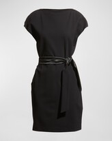 Thumbnail for your product : Emporio Armani Zip-Neck Milano Jersey Midi Dress