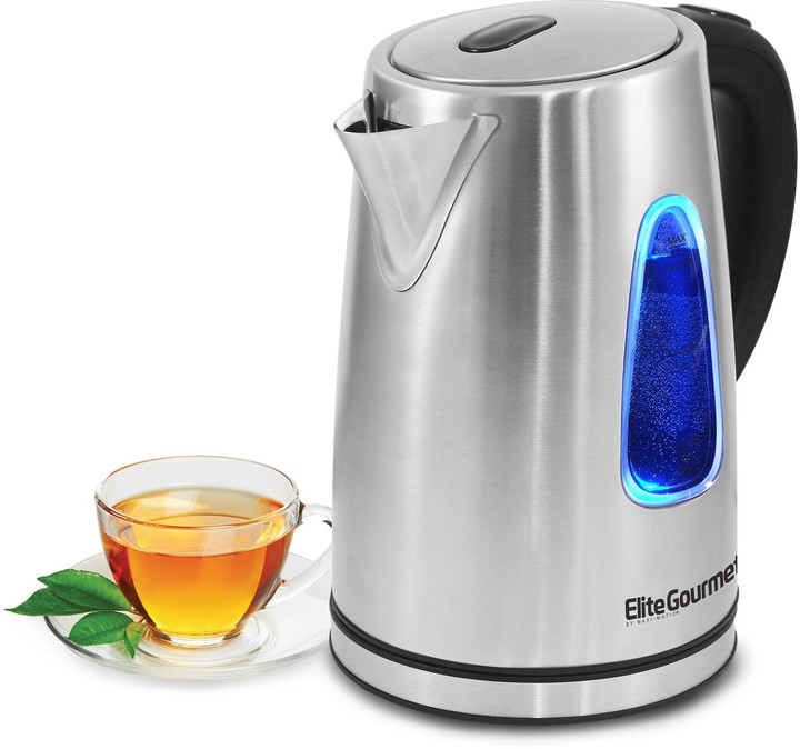 Elite Platinum 1.7Liter Stainless Steel Cordless Electric Kettle