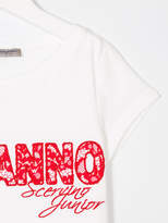 Thumbnail for your product : Ermanno Scervino logo print T-shirt