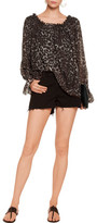 Thumbnail for your product : Norma Kamali Off-The-Shoulder Leopard-Print Chiffon Top