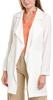 tahari open front coat