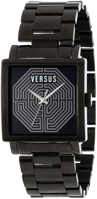 Versus By Versace Women's AL12SBQ509A110 Dazzle Ion-Plated Stainless Steel Square Watch