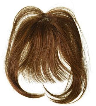 Hair U Wear Human Hair Bangs Color R4HH - Hairdo Extensions 9" Long Clip in Fringe Monofilament Crown Pressure Sensitve Clips Heat Friendly
