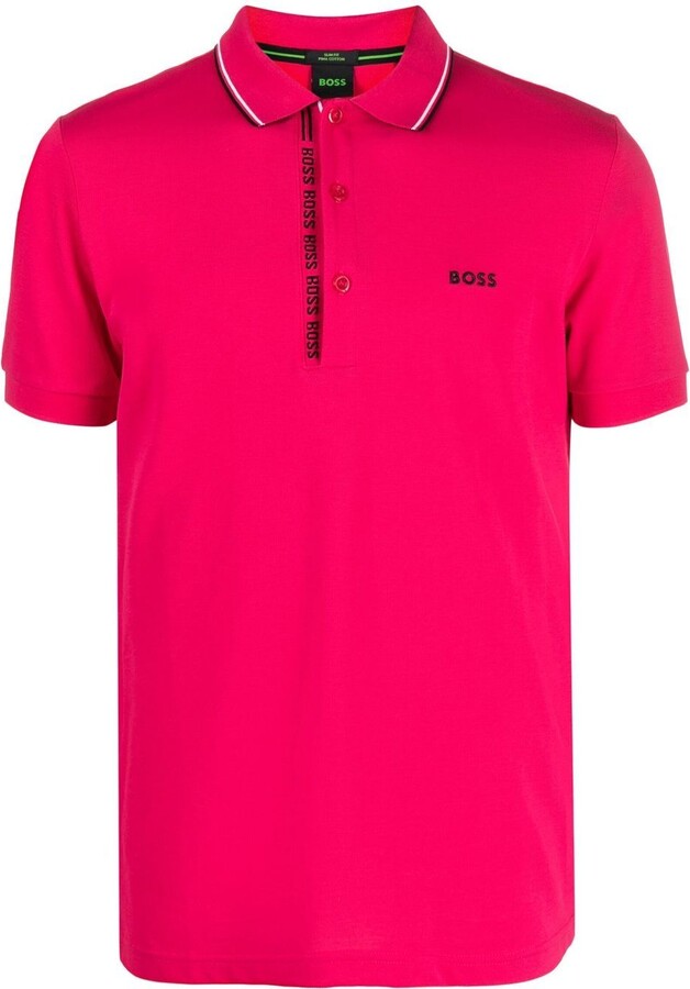 Vaderlijk Internationale donderdag HUGO BOSS Men's Pink Polos | ShopStyle