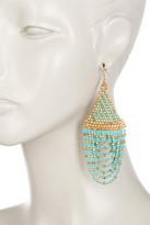 Thumbnail for your product : Cara Accessories Seed Bead Long Tassel Earrings
