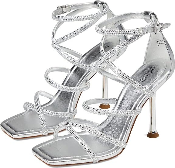 Opaque Trivial universitetsstuderende MICHAEL Michael Kors Imani Strappy Sandal (Silver) Women's Shoes - ShopStyle