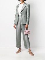 Thumbnail for your product : Emporio Armani Metallic High-Waist Trousers