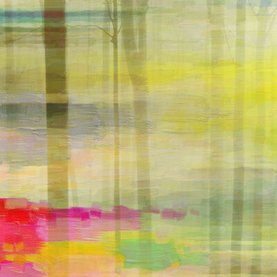 Parvez Taj 'Yellow Firs' by Wrapped Canvas Print