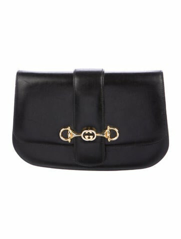 Gucci Vintage Horsebit Clutch Black ShopStyle