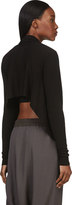 Thumbnail for your product : Rick Owens Black Short Wrap Cardigan