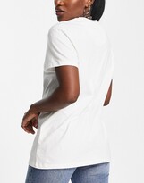 Thumbnail for your product : People Tree cotton relaxed t-shirt with wave print