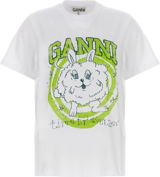 Ganni Dance Bunny T-Shirt - Bright White