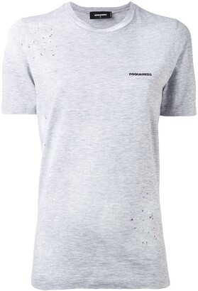 DSQUARED2 Distressed Chest Logo T-Shirt