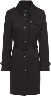 DKNY Cotton-blend Gabardine Hooded Trench Coat