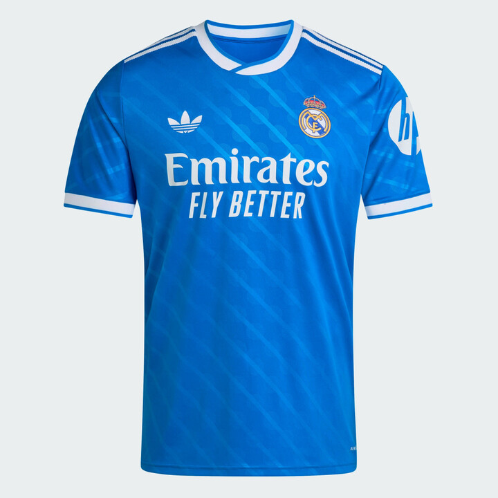 adidas Real Madrid 25/26 Third Jersey Blue Bird XS Mens