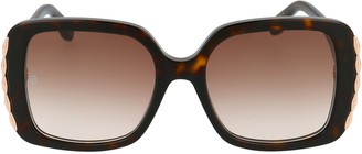 Elie Saab Oversized Square Frame Sunglasses