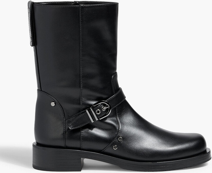 Stuart Weitzman Maverick buckled leather ankle boots