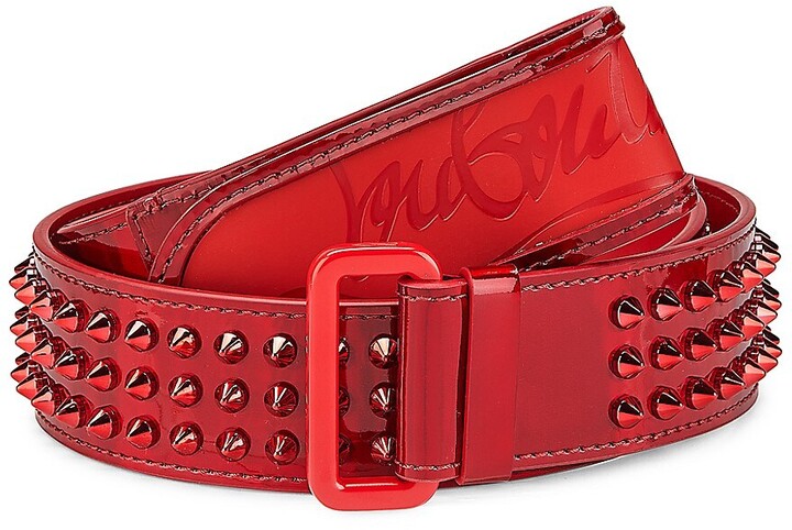 loubi spiked leather belt