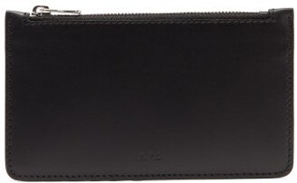 A.P.C. Walter Zipped Leather Cardholder - Black - ShopStyle Wallets