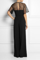Thumbnail for your product : Temperley London Folk lace-paneled crepe jumpsuit