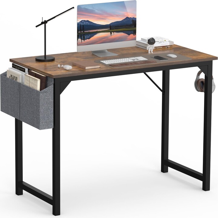 SMUG Small Computer Desk 40 Inch Office Gaming Study Writing Work Kids ...