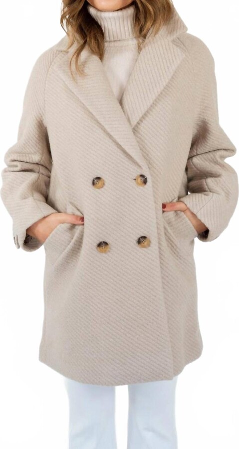 Rino&Pelle Serena Wool Coat In Ivory