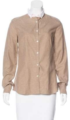 Bogner Collared Button-Up Top