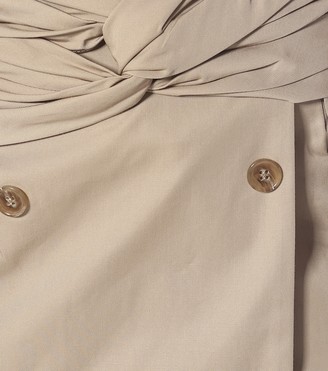 Rokh Cotton-gabardine miniskirt