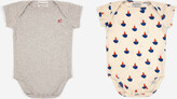 Thumbnail for your product : Bobo Choses Babys' Two-Pack Organic Cotton-Blend Babygrow