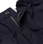 Thumbnail for your product : Thom Browne Drawstring Canvas Trousers - Navy