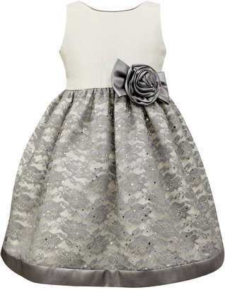 Jayne Copeland Glitter Lace Special Occasion Dress, Toddler & Little Girls (2T-6X)