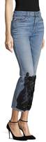 Thumbnail for your product : 7 For All Mankind Edie Embellished Straight-Leg Jeans