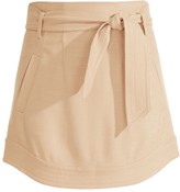 Thumbnail for your product : Veronica Beard Nyrie Tie-Waist Miniskirt