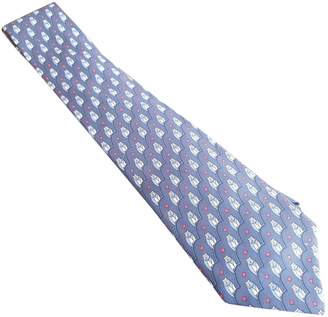 Hermes Blue Silk Ties