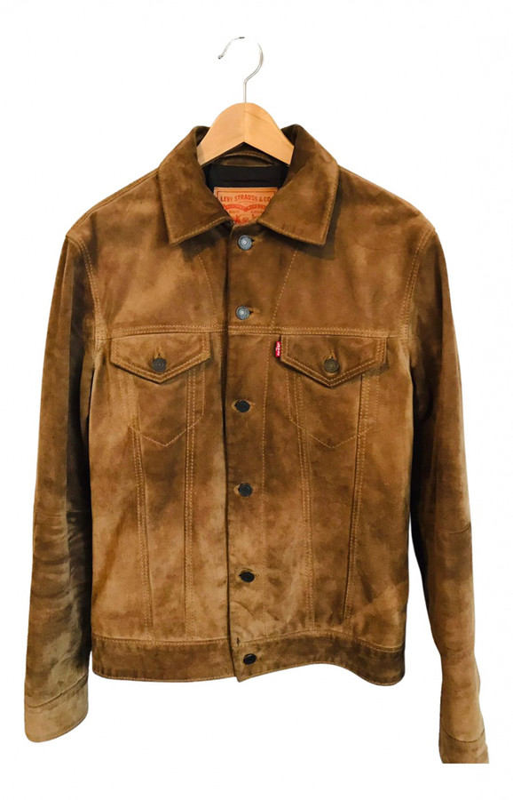 levis brown suede jacket