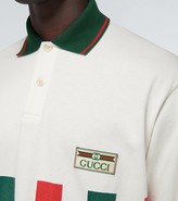 Thumbnail for your product : Gucci Web striped long-sleeved polo shirt