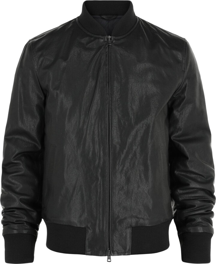 SLOWEAR Montedoro Leather Bomber Jacket
