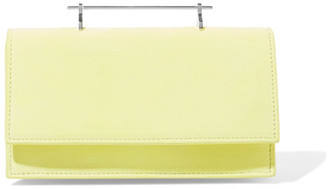 M2Malletier Alexia Suede And Leather Shoulder Bag - Lime green