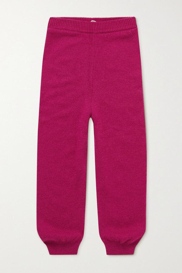THE ROW KIDS - Louie Cashmere Track Pants - Pink - ShopStyle Girls' Trousers