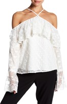 Thumbnail for your product : Yoana Baraschi Victorique Off-The-Shoulder Lace Blouse