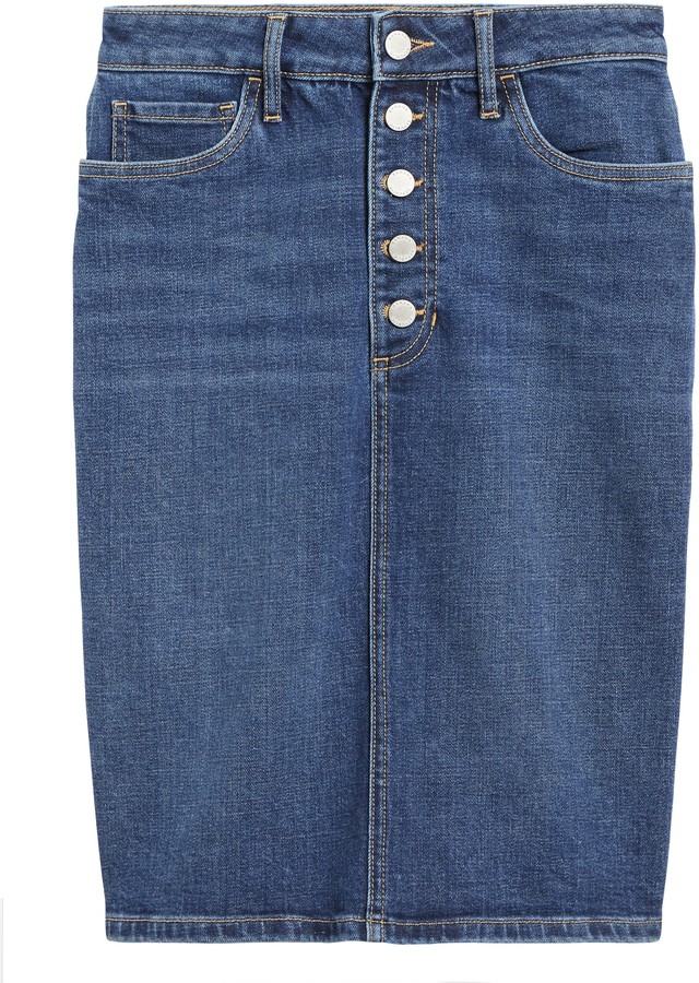 petite jean skirt