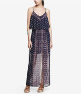 Thumbnail for your product : Express Border Print Ruffled Maxi Dress