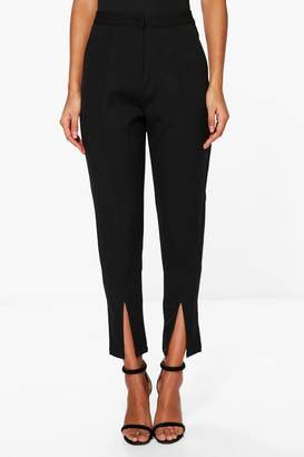 boohoo Split Front Woven Tailored Trousers