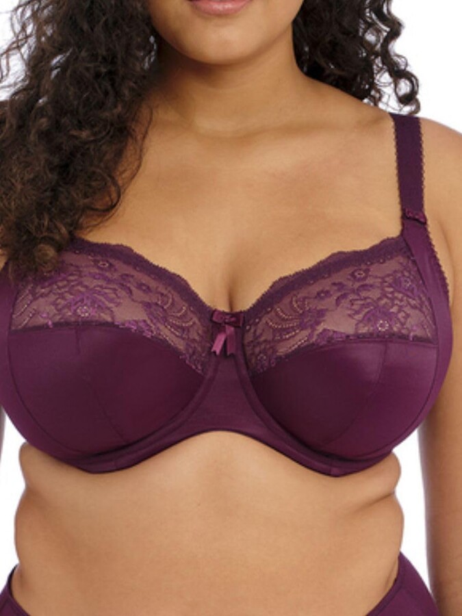 Gaia 075 Underwired Soft Non Padded Full Cup Big Bust Maxi Size Smooth Bra  Adaptable Non Removable Straps - Made in EU